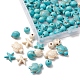 130pcs 8 styles de perles turquoise synthétiques teintes(G-FS0005-69)-5