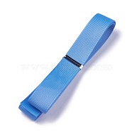 Grosgrain Ribbons, Polyester Ribbons, Blue Series, Cornflower Blue, 5/8 inch(16mm), about 1yard/strand(0.9144m/strand)(SRIB-L055-16mm-A337)