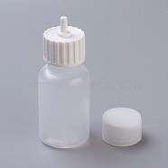 Plastic Glue Liquid Container, Bottle Dispenser, White, 3.1x6.85cm, Capacity: 30ml(1.01 fl. oz)(TOOL-WH0076-02)