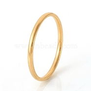 201 Stainless Steel Plain Band Rings, Real 18K Gold Plated, Size 8, Inner Diameter: 18mm(X-RJEW-G107-1.5mm-8-G)