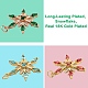 6Pcs 3 Style Brass Cubic Zirconia Pendants(ZIRC-SZ0001-80G)-4