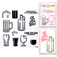 Clear Silicone Stamps, for DIY Scrapbooking, Photo Album Decorative, Cards Making, Tableware, 139x139x3mm(DIY-WH0504-62C)
