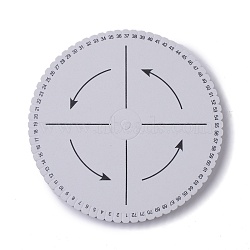 EVA Braiding Disc Disk, Macrame Board, DIY Braided Cord Bracelet, Craft Tool, Flat Round, White, 16x1.5cm(TOOL-F017-01A)