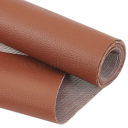 PVC Imitation Leather Fabric, Clothing Accessories, Saddle Brown, 90~94x0.04cm, about 140cm/sheet(AJEW-WH0314-282C)