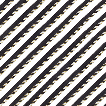 12.5 Yards Polyester Ribbon, Single Edge with Diagonal Stripe, for Garment Accessories, Black, 1/2 inch(11.5mm)