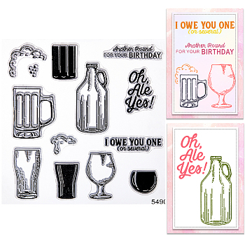 Clear Silicone Stamps, for DIY Scrapbooking, Photo Album Decorative, Cards Making, Tableware, 139x139x3mm