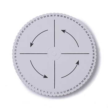 EVA Braiding Disc Disk, Macrame Board, DIY Braided Cord Bracelet, Craft Tool, Flat Round, White, 16x1.5cm