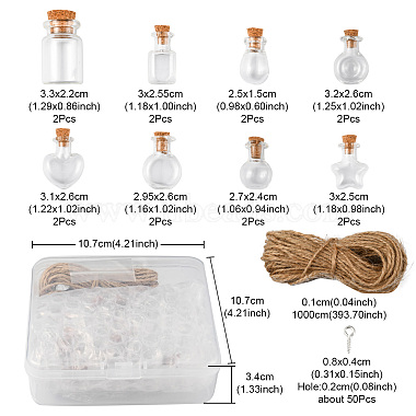 16Pcs 8 Styles Glass Jar Bead Containers(CON-FS0001-05)-5