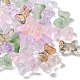 35 perles de verre transparentes peintes à la bombe(GLAA-YW0001-64)-2