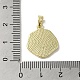 Brass Pave Shell Pendants(KK-I708-14B-G)-3