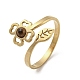 304 Stainless Steel with Natural Tiger Eye Ring(RJEW-Z031-01F-02)-1