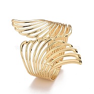Alloy Hollow Wing Wrap Cuff Bangle, Chunky Wide Hinged Open  Bangle for Women, Light Gold, Inner Diameter: 2-1/8x2 inch(5.35x5.2cm) (BJEW-K223-07LG)