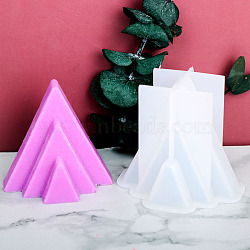 Mountain Shape DIY Candle Silicone Molds, Resin Casting Molds, For UV Resin, Epoxy Resin Jewelry Making, White, 72x65mm(CAND-PW0001-101)
