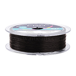 7-Strand Round Nylon Coated Steel Wire, Beading Wire for Necklaces Bracelets, Import From Japan, Coconut Brown, 0.4mm, about 328.08 Feet(100m)/Roll(TWIR-T002-01B-02)