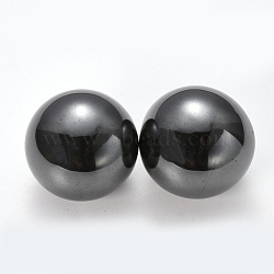 Synthetic Magnetic Hematite Decorations, Round, 24mm(G-Q468-100-24mm)