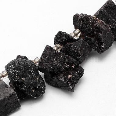 23mm Black Nuggets Druzy Agate Beads