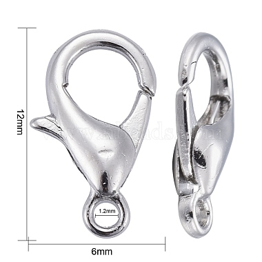 Zinc Alloy Lobster Claw Clasps(E102)-2