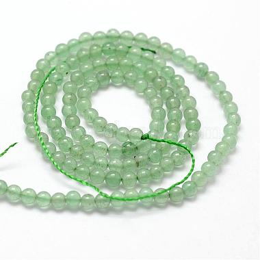 Chapelets de perles en aventurine vert naturel(G-N0202-02-3mm)-2