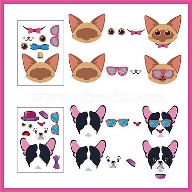 48 Sheets 8 Styles Paper Make a Face Stickers(DIY-WH0467-002)-3