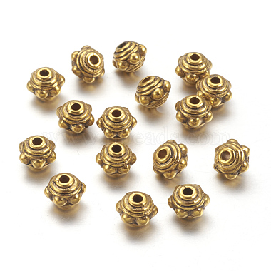 Antique Golden Round Spacer Beads