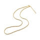 女性のための真鍮ツイスト ロープ チェーン ネックレス(NJEW-P265-15G)-2