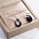 Platinum Tone Stainless Steel Dangle Earrings(EJEW-EE0002-06B)-3