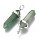 Natural Green Aventurine Double Terminated Pointed Pendants(X-G-F295-04A)-2