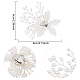 ABS Plastic Imitation Pearl Beaded Flower Wedding Shoe Decorations(FIND-WH0126-71S)-2