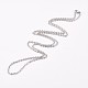 304 Stainless Steel Cable Chain Necklaces(NJEW-G270-01P)-1