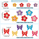 nbeads 28Stk. 14 Stil Pflaumenblüten- und Schmetterlingsmuster(DIY-NB0008-37)-2