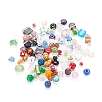 Handmade Lampwork Beads, Assorted Shapes, Mixed Color, 4~20x4~20mm, Hole: 1~2.5mm(LAMP-YW0001-02)