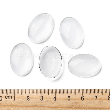 Cabochons de verre transparent de forme ovale(X-GGLA-R022-25x18)-5