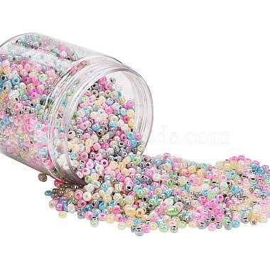 8/0 Round Glass Seed Beads(SEED-PH0005-01)-2