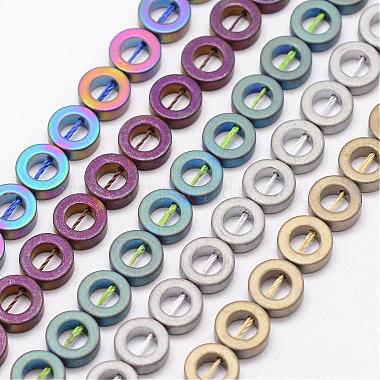 8mm Mixed Color Donut Non-magnetic Hematite Beads