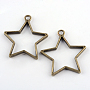 Antique Bronze Star Alloy Pendants(X-PALLOY-S047-40E-FF)