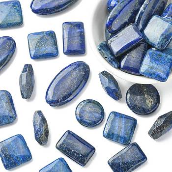 Natural Lapis Lazuli Beads, Square & Round & Oval, Mixed Shapes, 25~50x12~37x7~11mm, Hole: 0.8mm