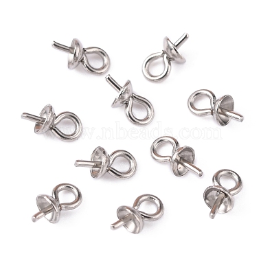Tasse en acier inoxydable perle peg bails pin pendentifs(STAS-P149-01P)-5