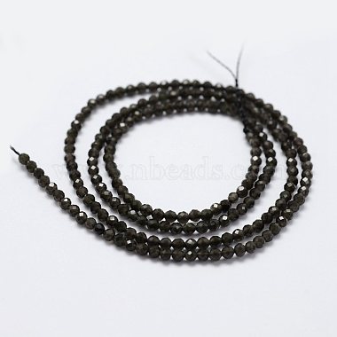 Perles en obsidienne naturelle(G-K185-15)-2