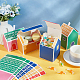 32Pcs 4 Styles House Shaped Cardboard Paper Foldable Gift Boxes(CON-NB0002-23)-5