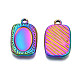 Rack Plating Rainbow Color 304 Stainless Steel Pendant Cabochon Settings(STAS-S119-118)-3