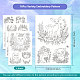 4 Sheets 11.6x8.2 Inch Stick and Stitch Embroidery Patterns(DIY-WH0455-083)-2
