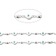 Enamel Flat Round with Evil Eye Link Chains(CHS-G021-01P-04)-2