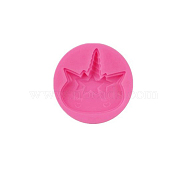 DIY Silicone Unicorn Molds, Fondant Molds, Resin Casting Molds, for Chocolate, Candy, UV Resin & Epoxy Resin Craft Making, Star, 67x12mm(UNIC-PW0001-065B)