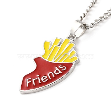 Best Friends Alloy Pendant Necklaces(NJEW-K124-02A-P)-3