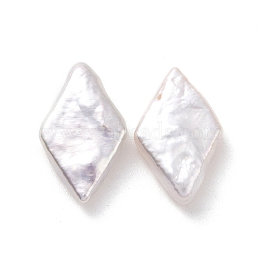 Antique White Rhombus Pearl Beads