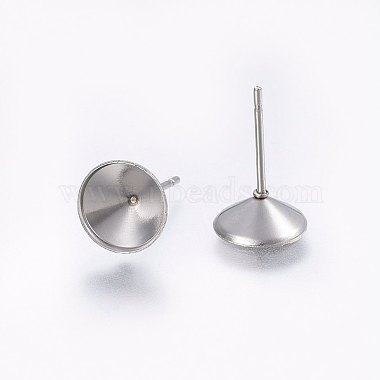 Accessoires des clous d'oreilles en 201 acier inoxydable(STAS-I095--01P-D)-2