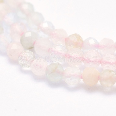 Chapelets de perles en morganite naturelle(G-O166-25-2mm)-3