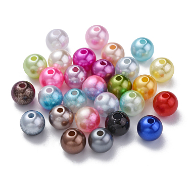 840pcs 28 styles de perles d'imitation en plastique ABS(OACR-FS0001-41)-3
