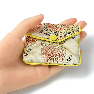 Rectangle Floral Embroidery Cloth Zipper Pouches(ABAG-YW0001-03A)-4