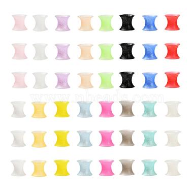 32Pcs 16 Colors Silicone Glitter Thin Ear Gauges Flesh Tunnels Plugs(FIND-YW0001-19A)-2
